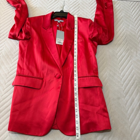 NWT Antonio Melani Bernadette Satin Women's Red Jacket Size 4 Formal Cocktail - Picture 7 of 14